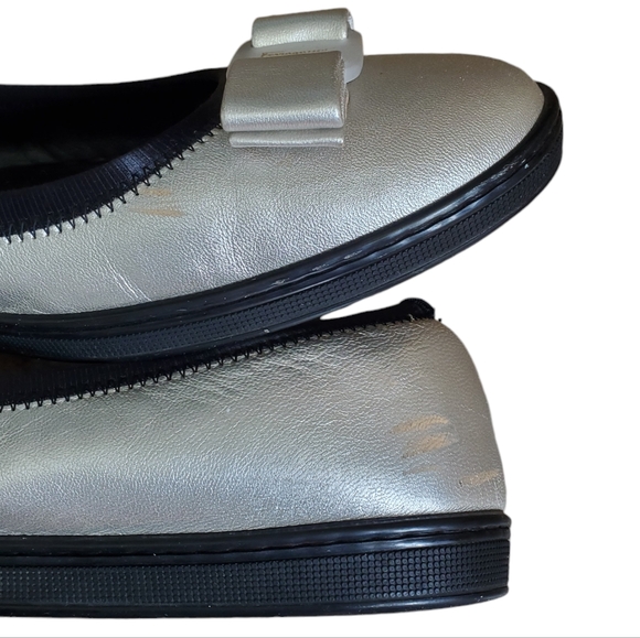 SALVATORE FERRAGAMO Savina Women's Ballet Flats White Lamb Size 10 C - Picture 5 of 8